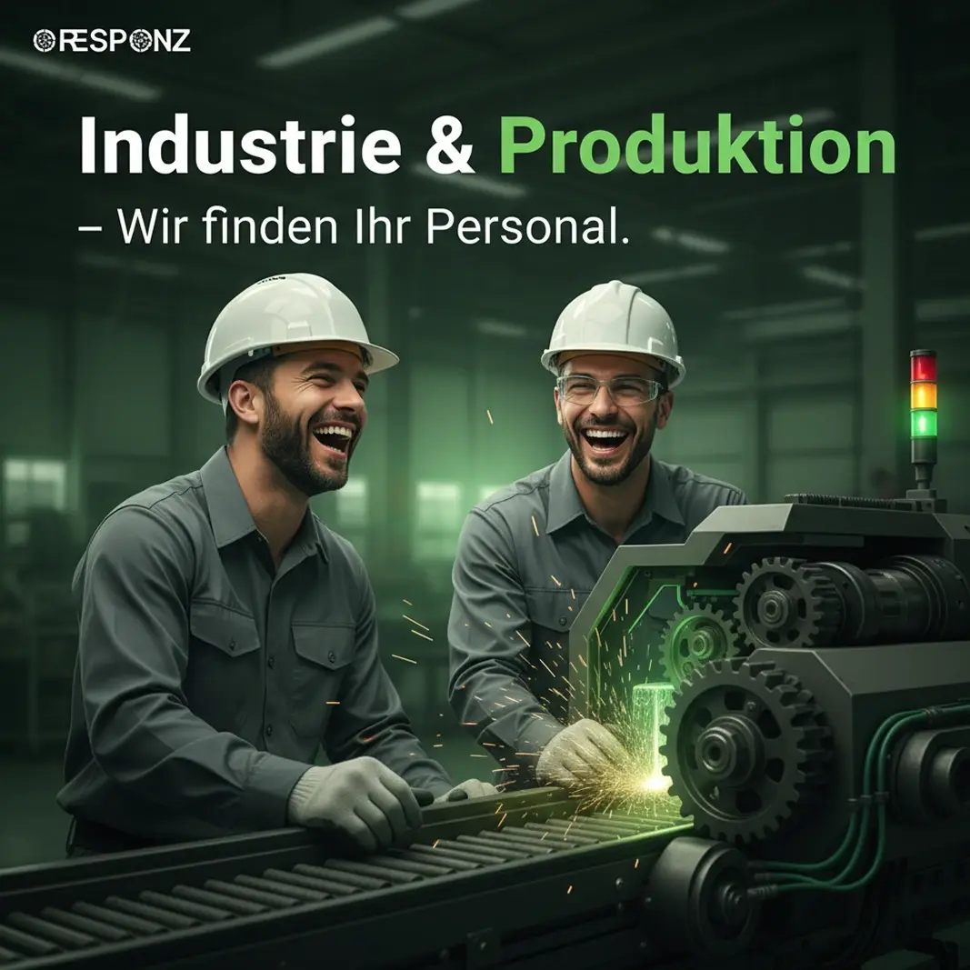 KI-Social-Ad für Industrie-Recruiting mit zwei Fachkräften