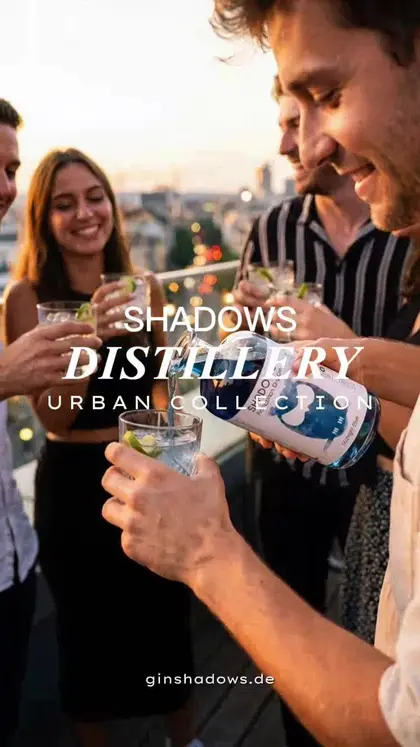 Standbild: KI-Werbevideo für Shadows Gin
